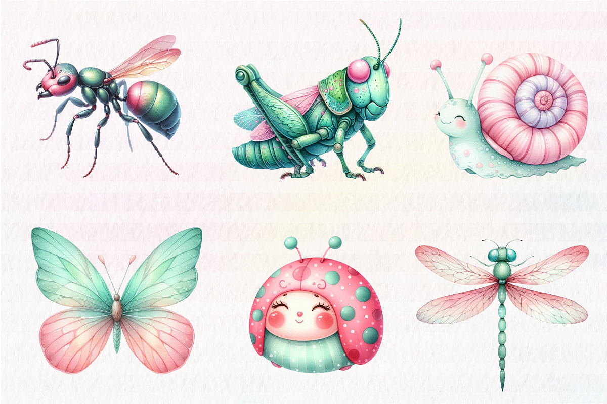 Insects Clipart Bundle, an Illustration by CreationArt (Photo 3 of 5)