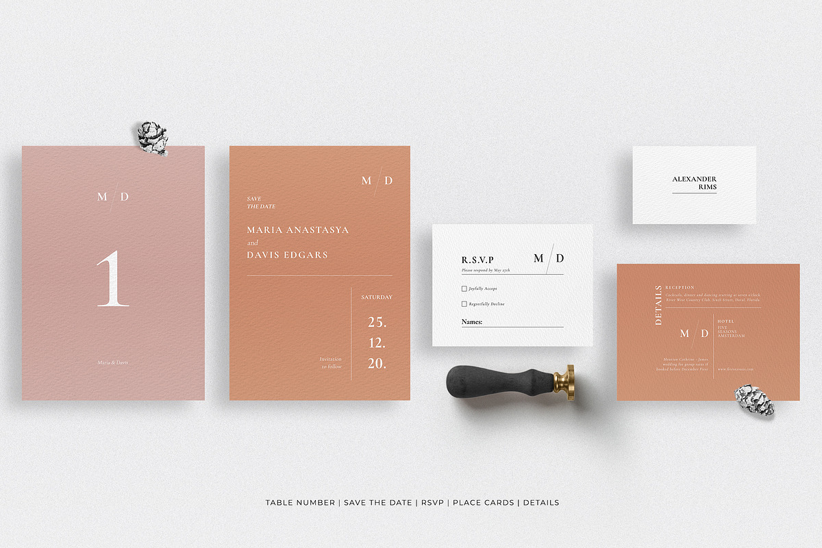 Minimal Invite Wedding Set, an Invitation Template by Azka Creative (Photo 4 of 7)