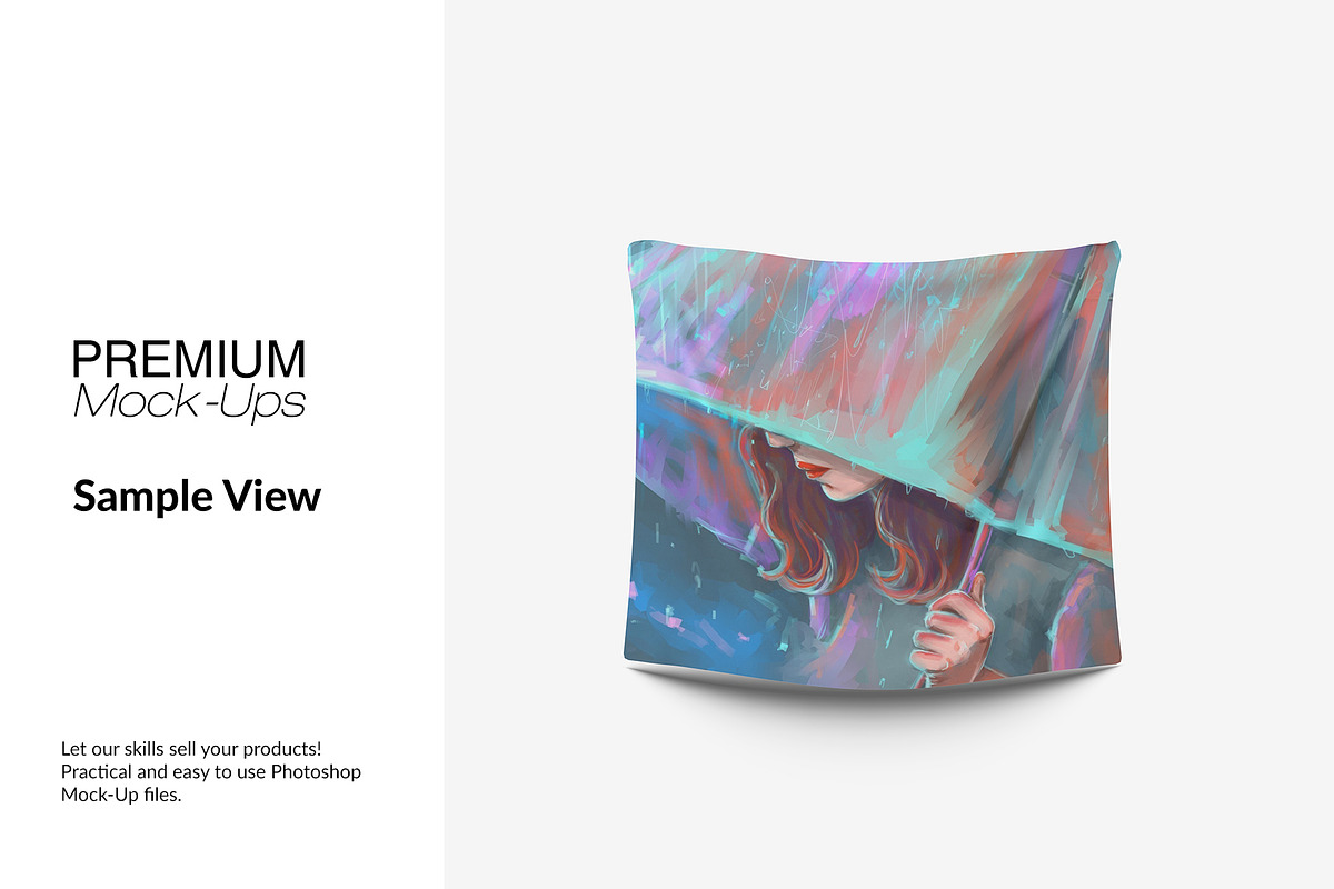 Tapestry Mockup - Many Sizes, a Mockup by mock-ups (Photo 11 of 14)