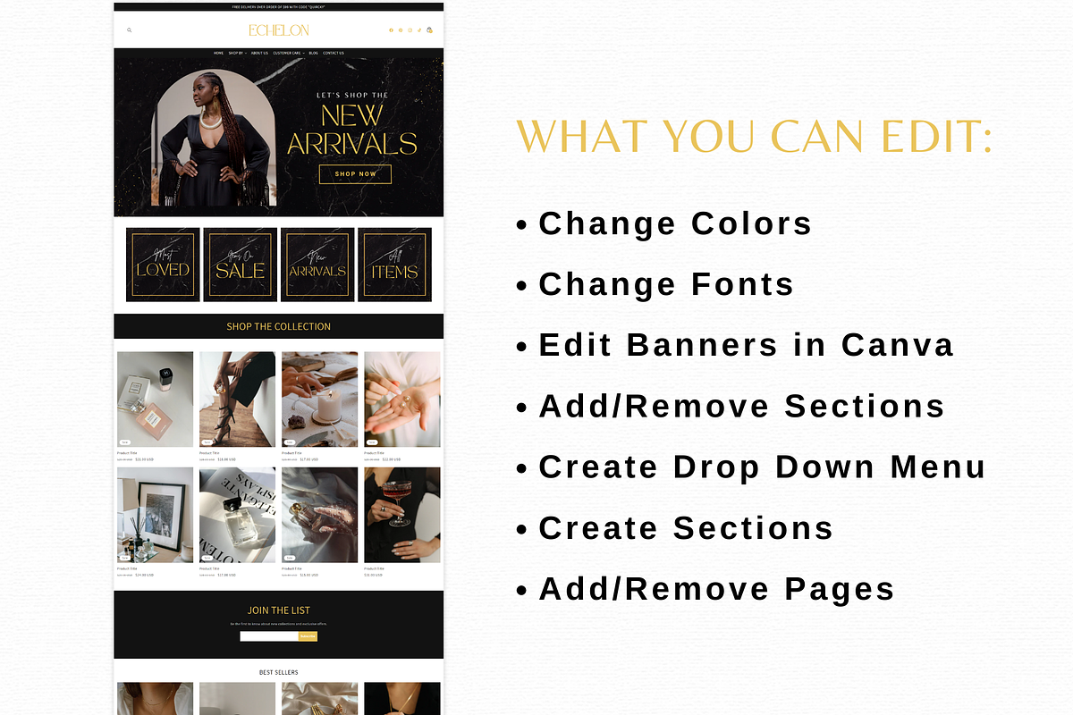 Black Luxury Shopify Theme Template, a Shopify Template by AdvertFox (Photo 3 of 9)
