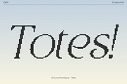 CS Asena Pixel, a Serif Font by Craft Supply Co. (Thumbnail 2 of 8)