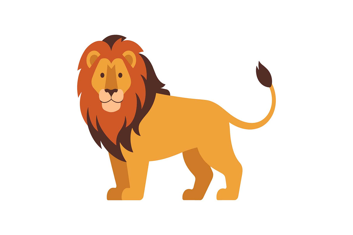 Royal Lion Head Cartoon Clipart, an Object Graphic by jahid234 (Photo 15 of 16)
