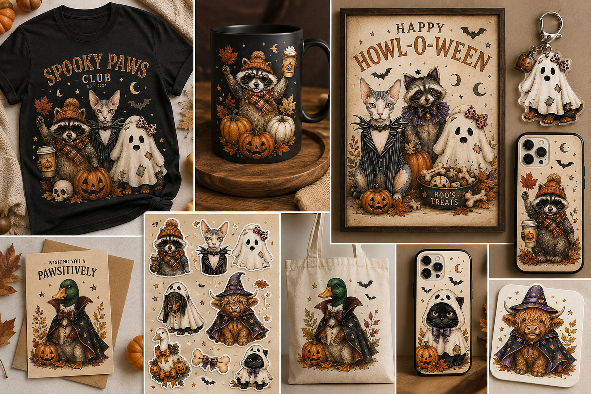 Halloween Pet Costume Clipart Bundle, an Object Graphic by Daisy Design (Photo 6 of 8)