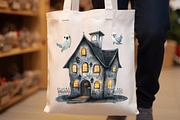 Watercolor Haunted House Clipart, an Illustration by Rose Art (Thumbnail 5 of 7)