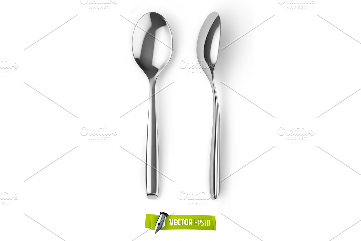 Vector realistic spoons, an Object Graphic by He2