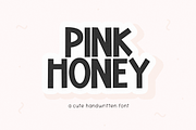 Pink Honey | Cute Block Font, a Font by KA Designs (Thumbnail 1 of 10)