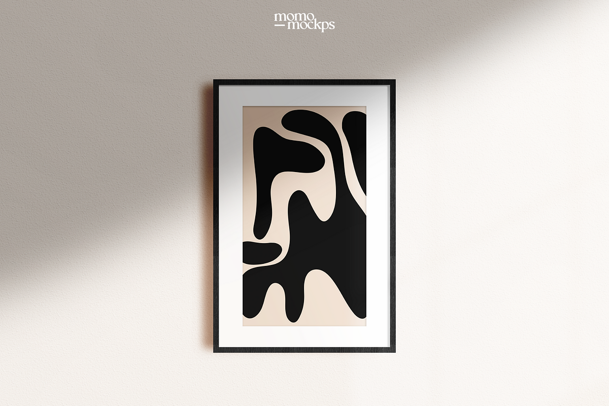 2:3 Ratio Black Wood Frame Mockup, a Household Mockup by momomockps (Photo 11 of 14)