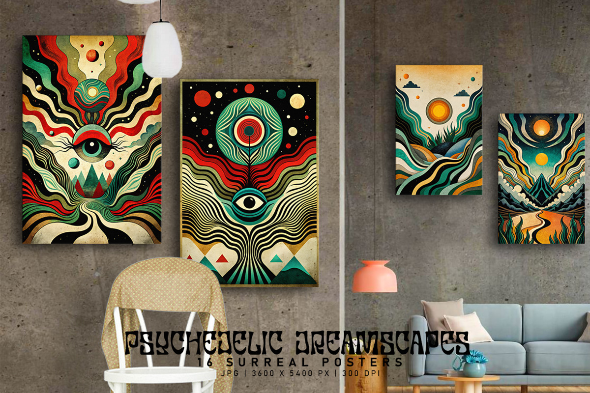 Psychedelic Dreamscapes, a Decorative Illustration by Digital Art Creations (Photo 8 of 9)