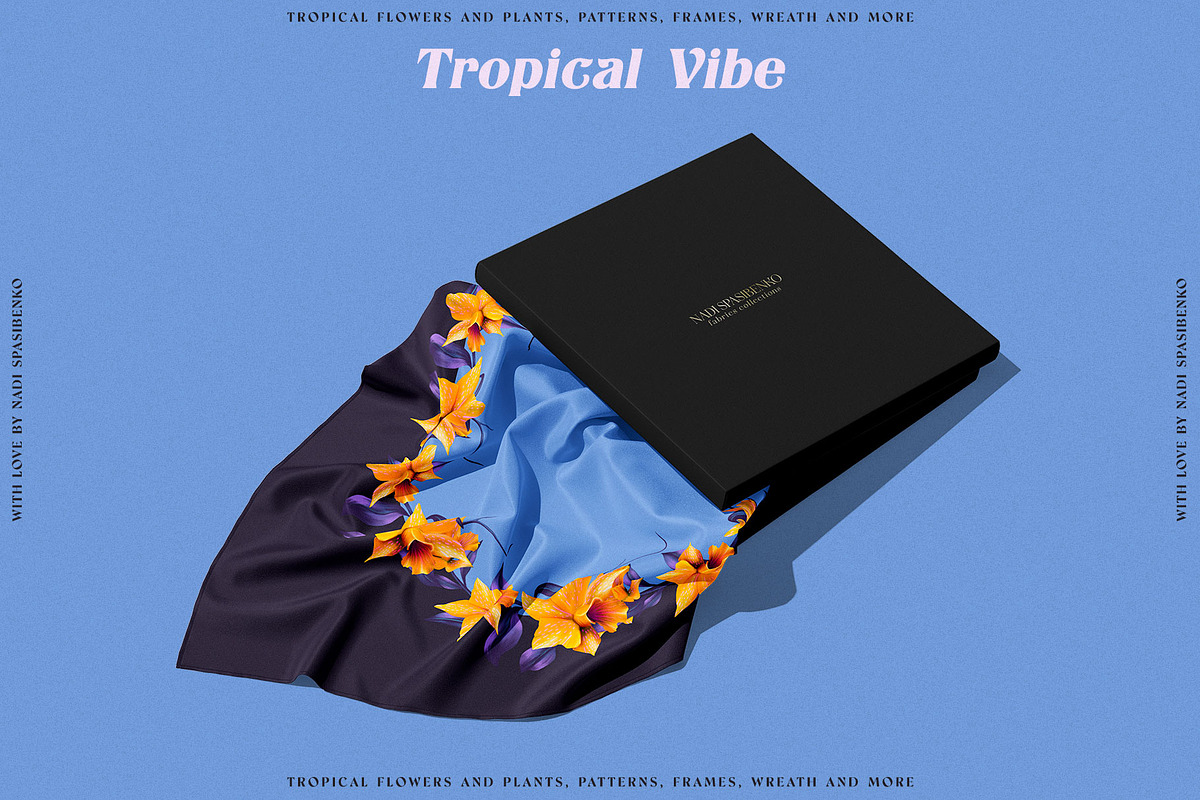 Floral Tropical Vibe, a Wallpaper Graphic by nadispasibenko (Photo 5 of 21)