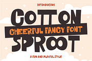 Cotton Sproot - Cheerful Fancy Font, a Font by PutraCetol Studio (Thumbnail 1 of 5)