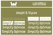 Simplify Optimize font, a Font by weknow (Thumbnail 8 of 8)