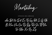 Martabug - Handwritten Brush Font, a Script Font by overlaytemplates (Thumbnail 4 of 6)