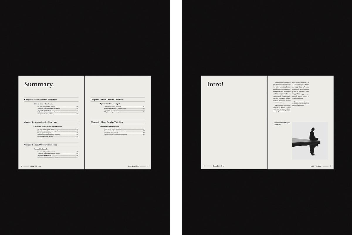 Book Title Layout Design Template, a Brochure Template by TemplateFolio-Shop (Photo 5 of 19)