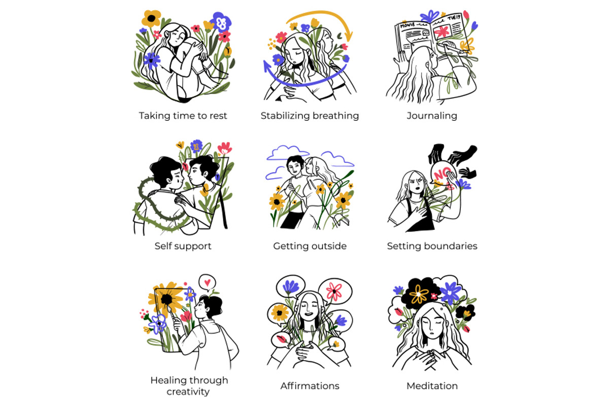 Amazing set of mental health pics, a Person Illustration by StonePic (Photo 2 of 3)