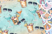 Poolside Digital Papers, a Pattern Graphic by Phantasia Design (Thumbnail 6 of 7)