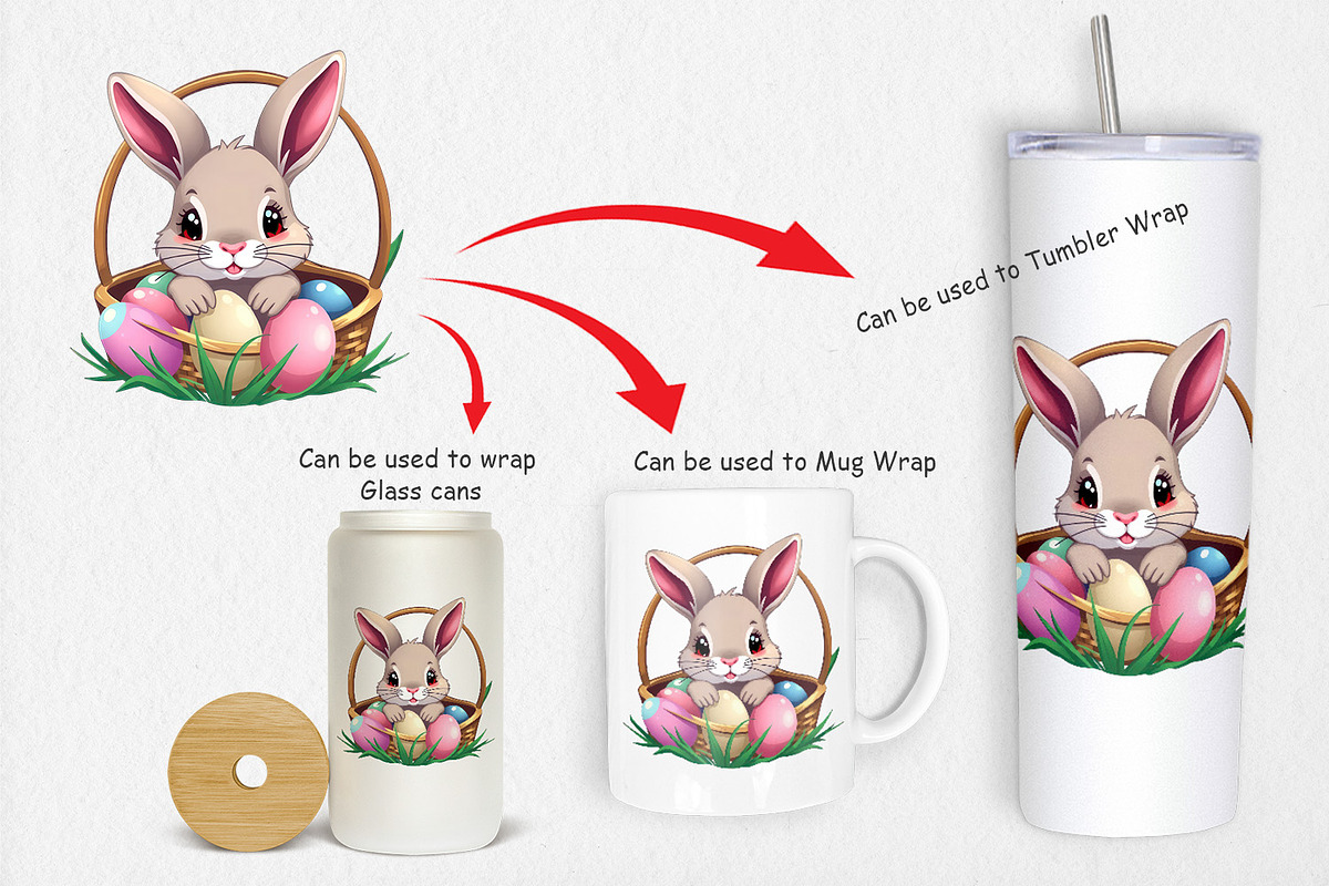 Easter Rabbit Clipart, a Graphic by Artnoy (Photo 4 of 5)