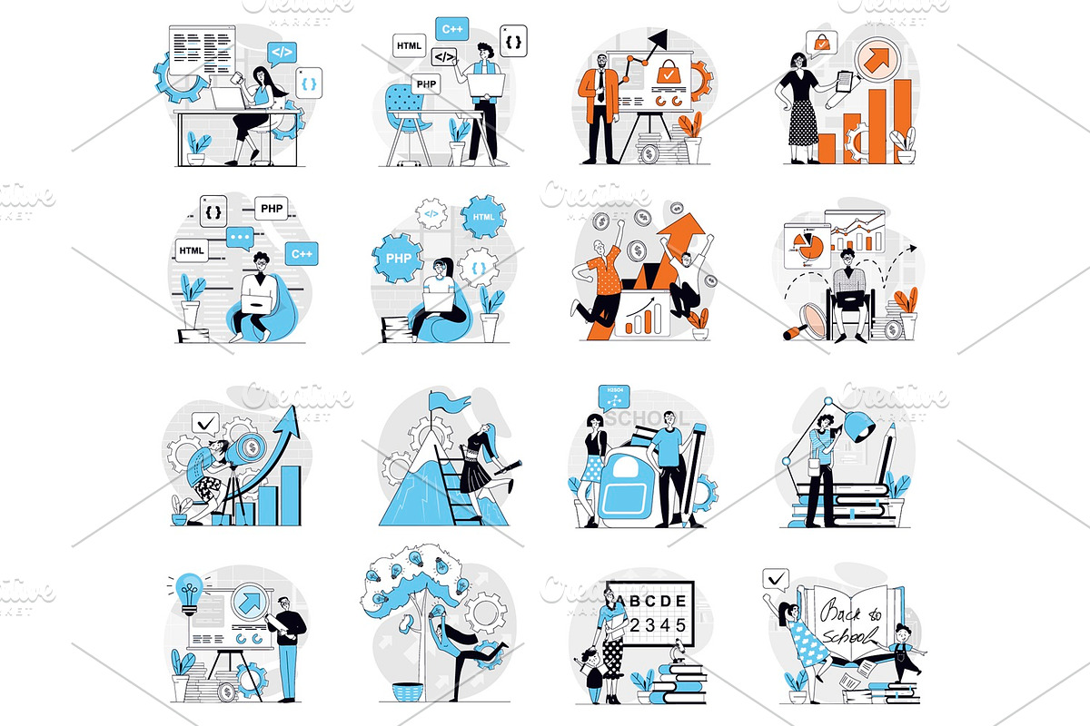 Bundle Concept Illustrations, a Finance Illustration by alexdndz (Photo 8 of 11)