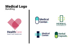 Medical Pharmacy Logo Bundle, a Branding & Logo Template by Dyn Studio