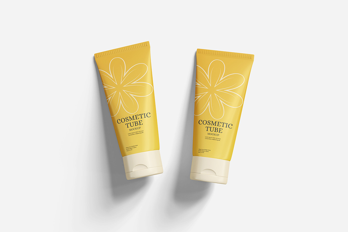 Cosmetic Tube Mockup, a Packaging Mockup by Indah (Photo 2 of 6)