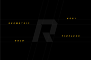 Ranzo Geometric Bold Sport Font, a Sans Serif Font by Ebad Designs (Thumbnail 4 of 8)