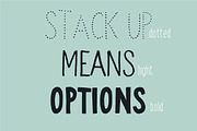 Stack up - The universal font family, a Sans Serif Font by Vitek Graphic (Thumbnail 2 of 6)