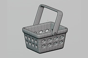 Shopping Basket 01, an Object 3D Model by fahad121 (Thumbnail 5 of 7)