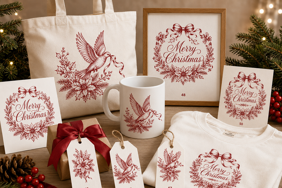 50 Christmas Clipart Bundle, a Decorative Illustration by HeavensStar (Photo 2 of 8)