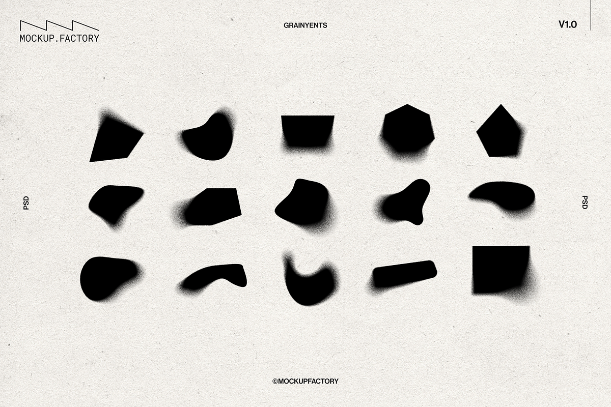 Grainyents | Grainy Gradient Shapes, an Object Graphic by Mockup.Factory (Photo 3 of 8)