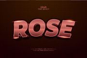 Text Effect Rose, a Layer Style Add-On by Navy Graphic (Thumbnail 1 of 2)