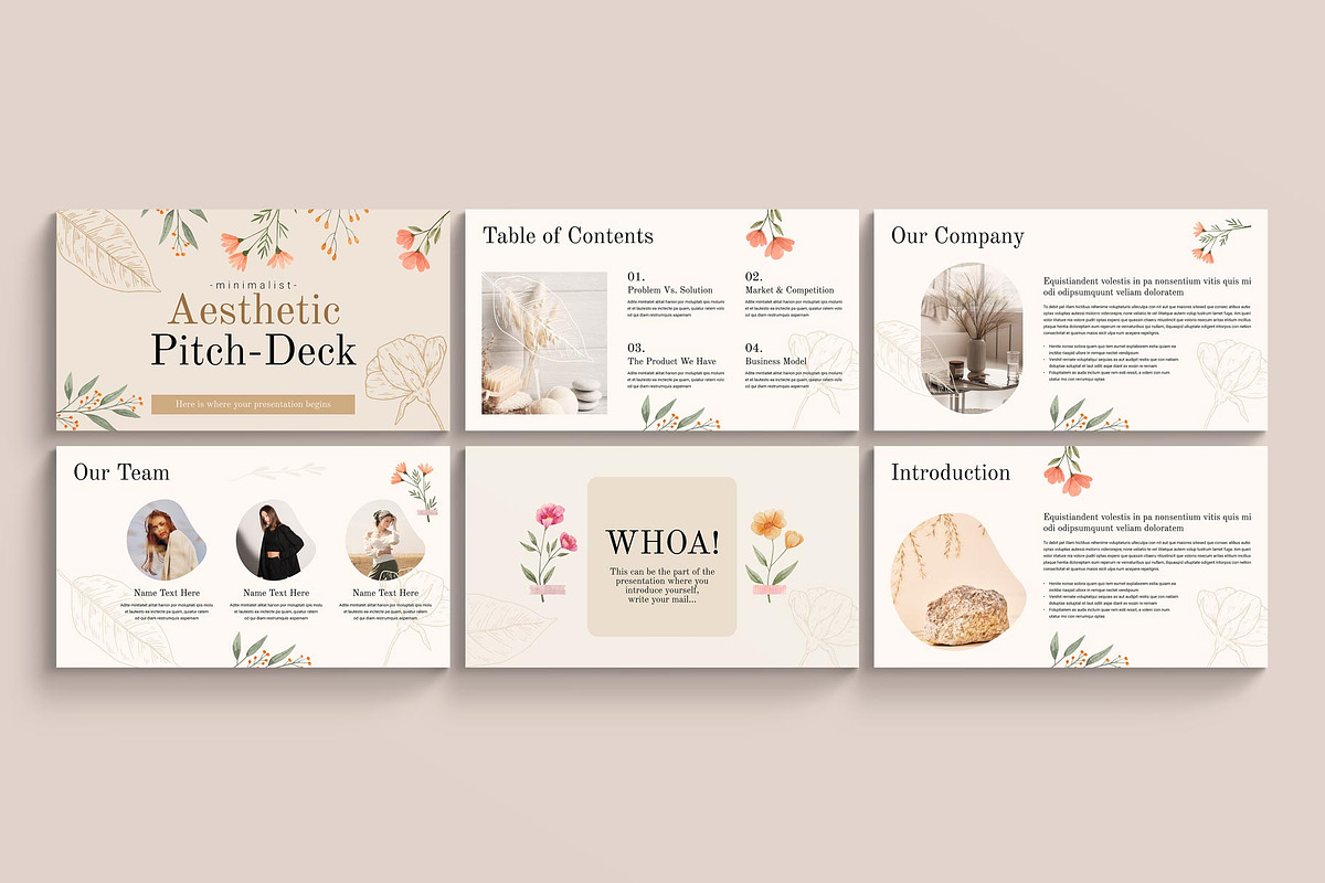 Aesthetic Pitch Deck Presentation, a Presentation Template by TemplatesForest (Photo 2 of 5)