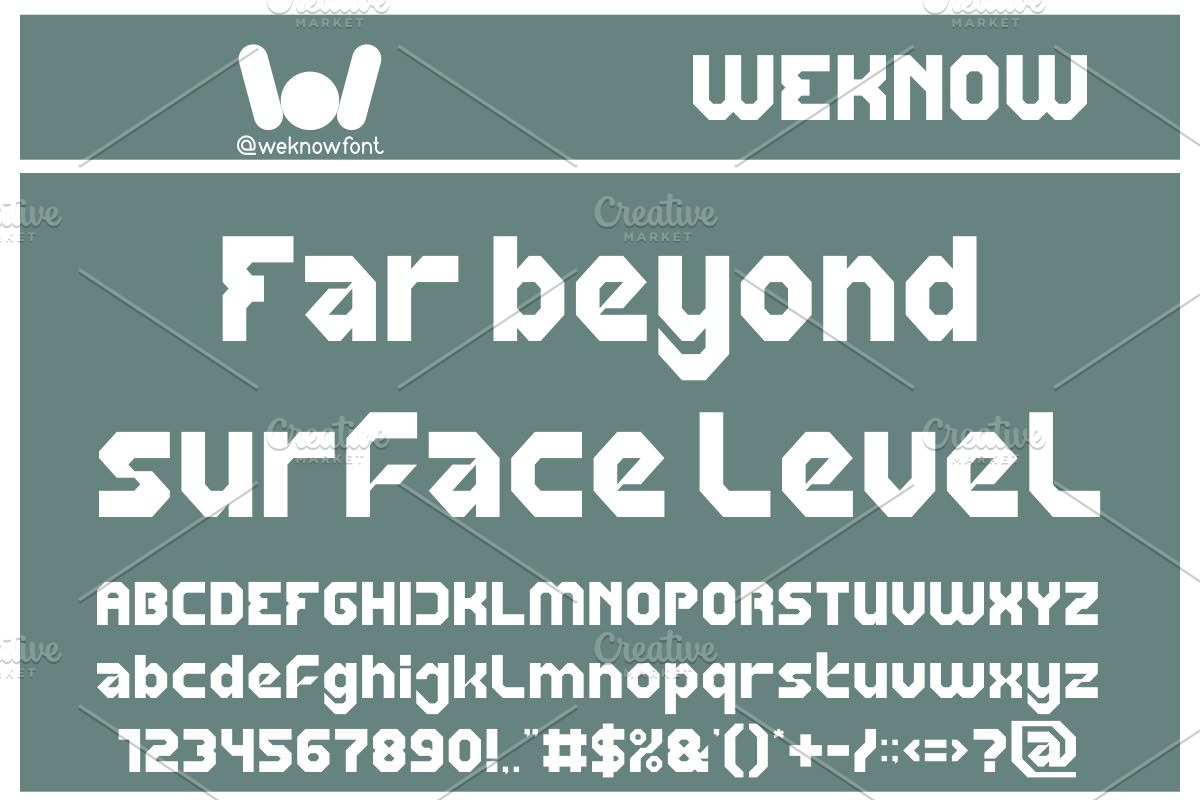 Original Insight font, a Font by weknow (Photo 2 of 8)