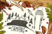 Doodle Camping & Ethno Illustrations, an Illustration by Adiemus (Thumbnail 1 of 5)