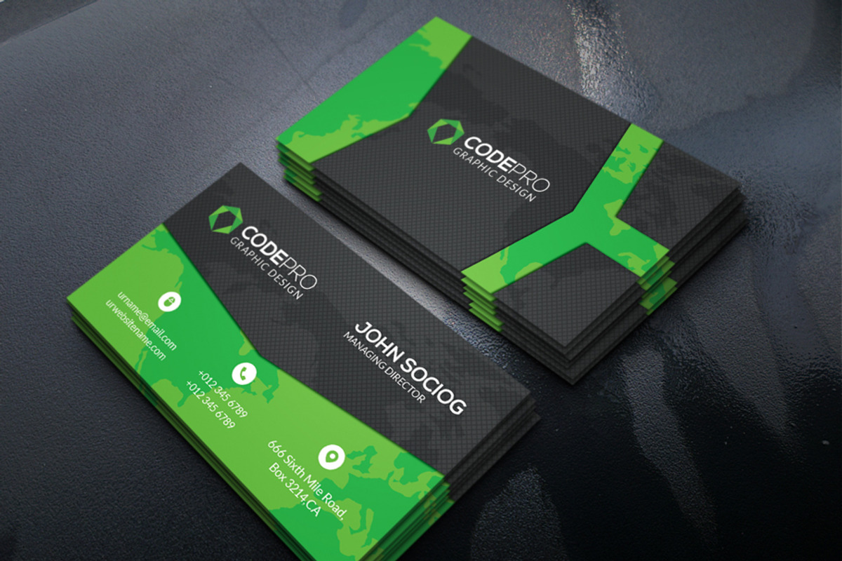 Corporate Business Card, a Business Card Template by xnorpix (Photo 4 of 4)
