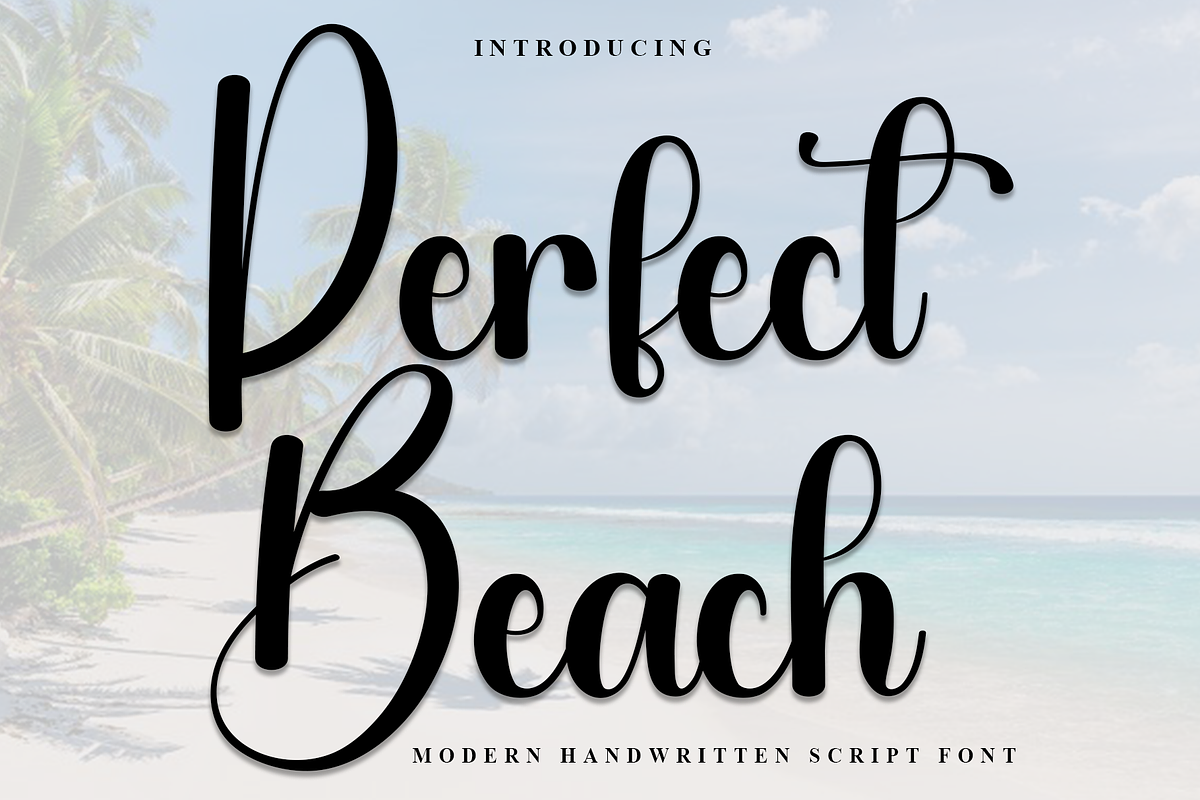 Perfect Beach, a Handwritten Font by InermediaSTUDIO (Photo 1 of 8)