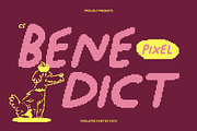 CS Benedict Pixel, a Handwritten Font by Craft Supply Co. (Thumbnail 1 of 8)