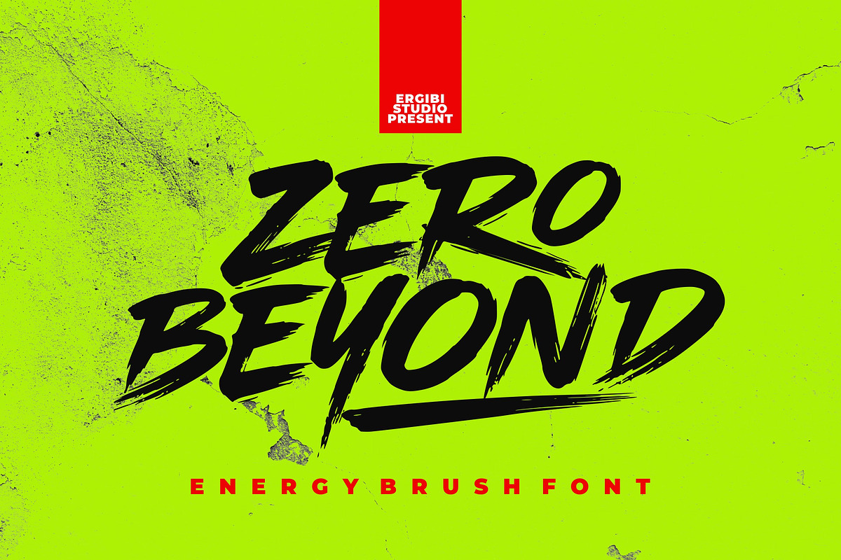 Zero Beyond - Brush Font, a Handwritten Font by ErgibiStudio (Photo 1 of 10)