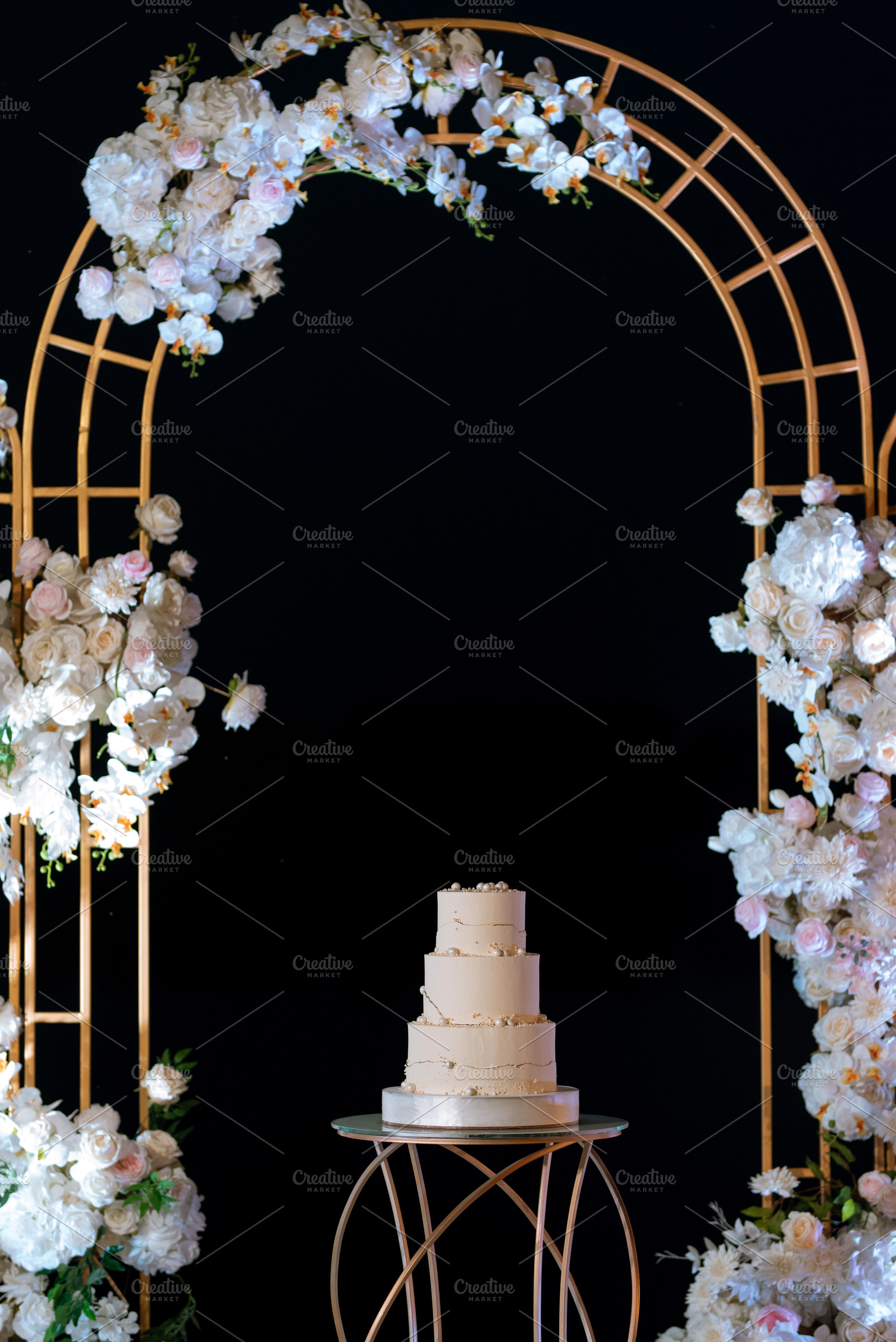 wedding cake at the wedding of the newlyweds, a Food & Drink Photo by Weddings, People, Travel