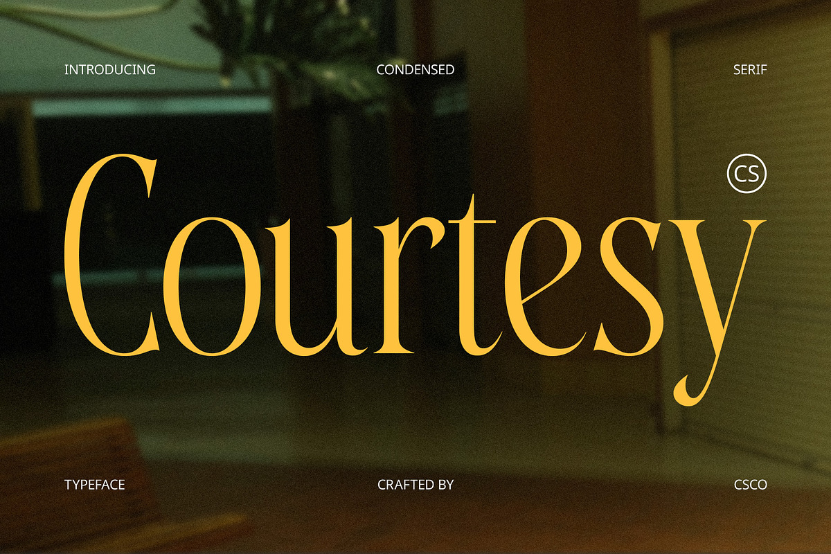 CS Courtesy – Elegant Font, a Serif Font by Craft Supply Co. (Photo 1 of 8)