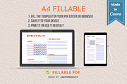 Weekly Planner Template, Canva, a Templates & Theme by Jaboor Magics (Thumbnail 3 of 4)