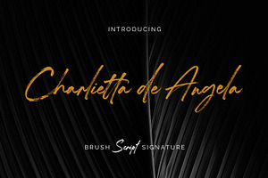 Charlietta De Angela - Brush Script