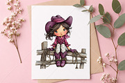 Whimsical Cowgirl Clipart Bundle, a Seasonal Illustration by Canvas Craft (Thumbnail 10 of 10)