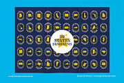 50 United States People Demonyms SVG, an Object Graphic by Millusti (Thumbnail 2 of 5)