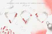 Snow and Rubies - Christmas Set, an Object Graphic by DigitalDream (Thumbnail 3 of 10)