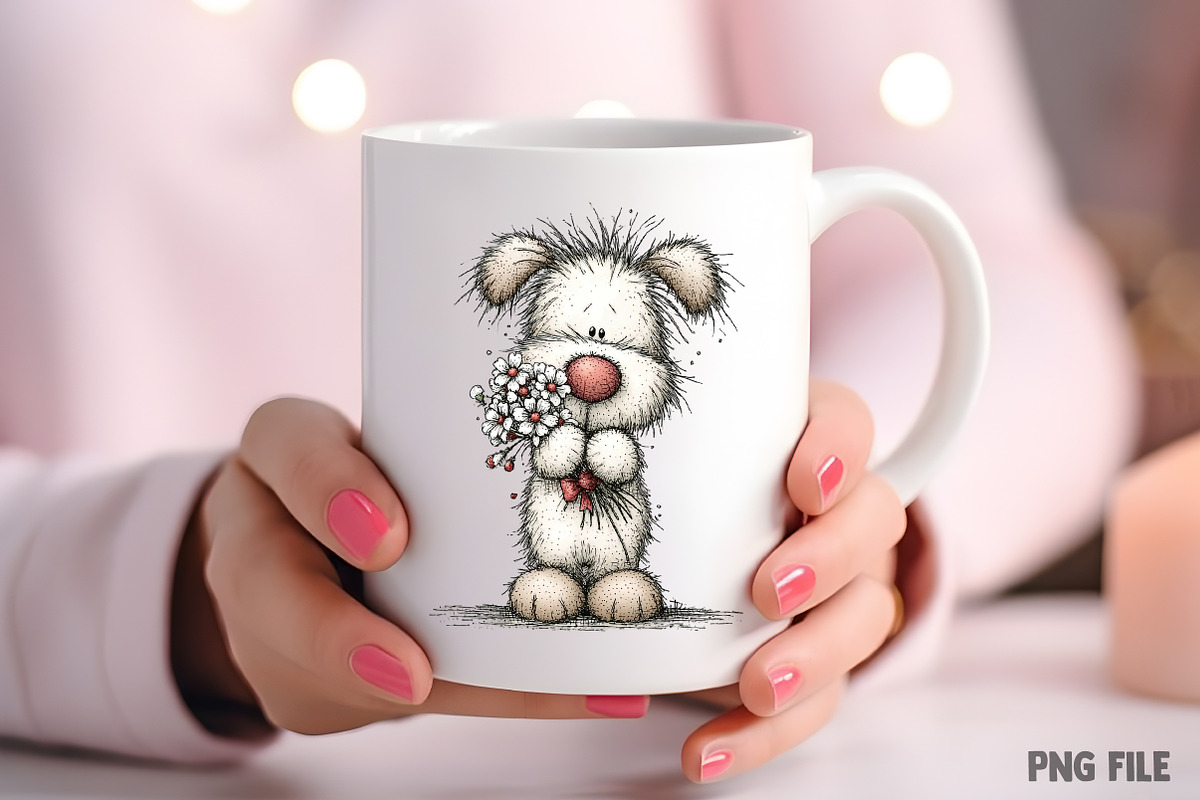 Whimsical Easter Dog Clipart, an Illustration by Craft Nest (Photo 8 of 11)
