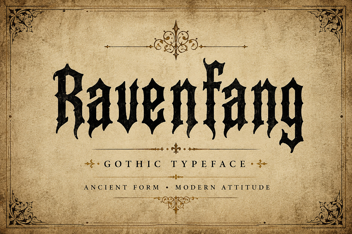 Ravenfang Gothic, a Blackletter Font by Wow Magic (Photo 4 of 5)