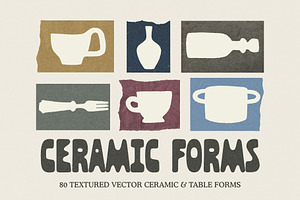 Ceramic Forms: 80 Illustrations, an Object Illustration by Veyla