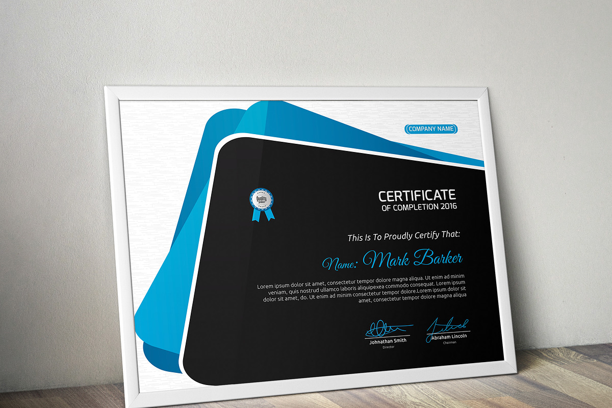 Certificate Word | PSD | AI, a Stationery Template by Curve Design (Photo 2 of 3)