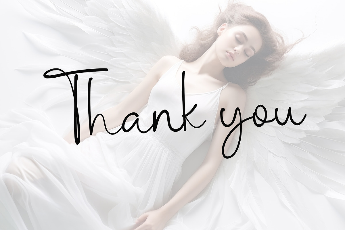 Dreamy Angel, a Handwritten Font by Letterara (Photo 11 of 11)