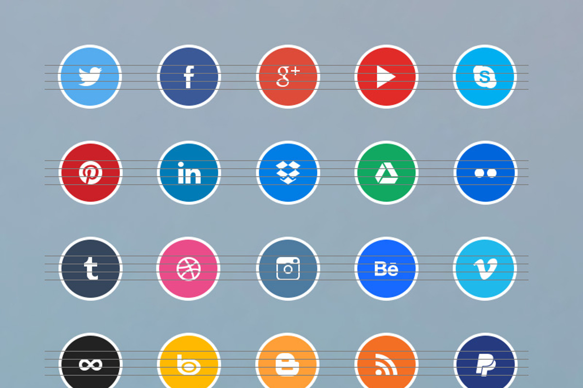 Social Icons - Sticker model, an Icon by DeepDesign (Photo 2 of 2)