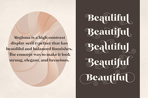 Reglona - High Contrast Serif